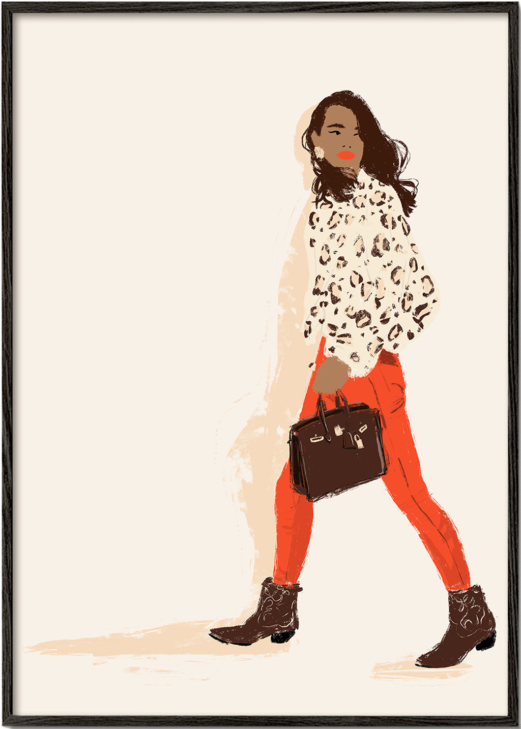 Mode-illustratie met cowboylaarzen