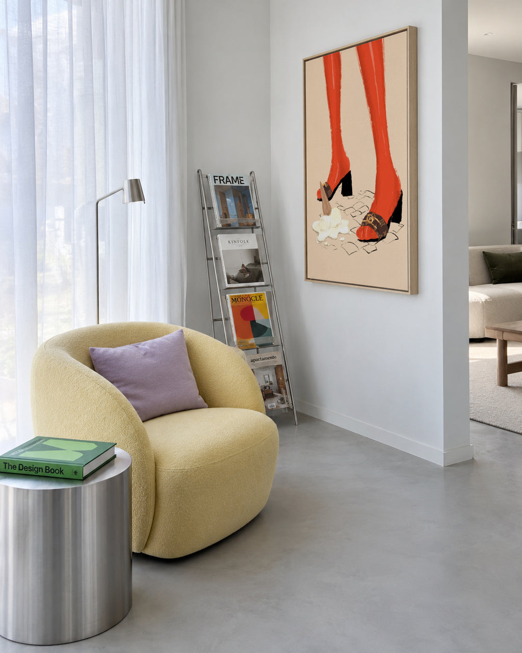 Ice Cream - Framed canvas in an interior