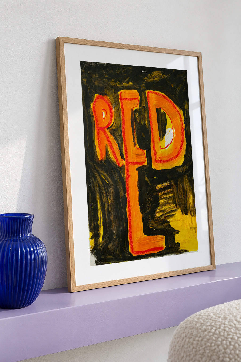 Red - Framed poster detail