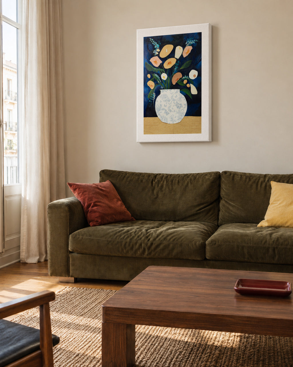 Memories - Unframed canvas in an interior