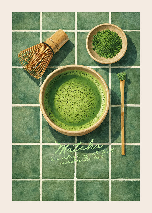 Keuken kunst: Matcha en keukengerei