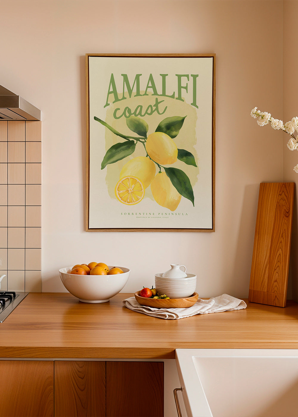 Botanische Amalfi citroen print