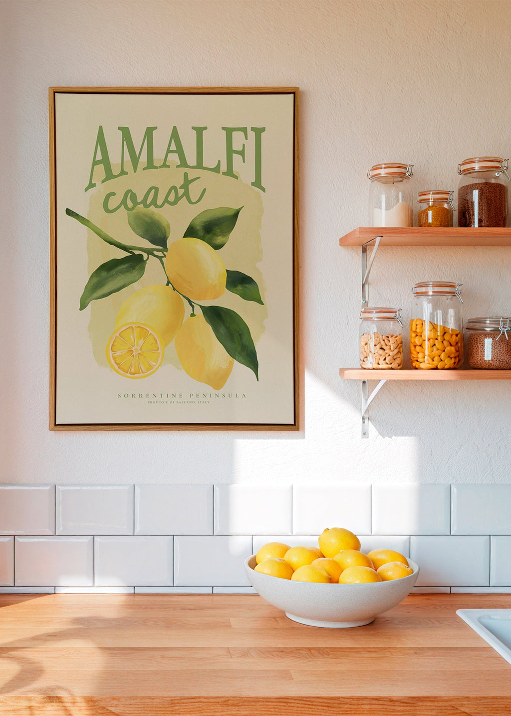 Botanische Amalfi citroen print