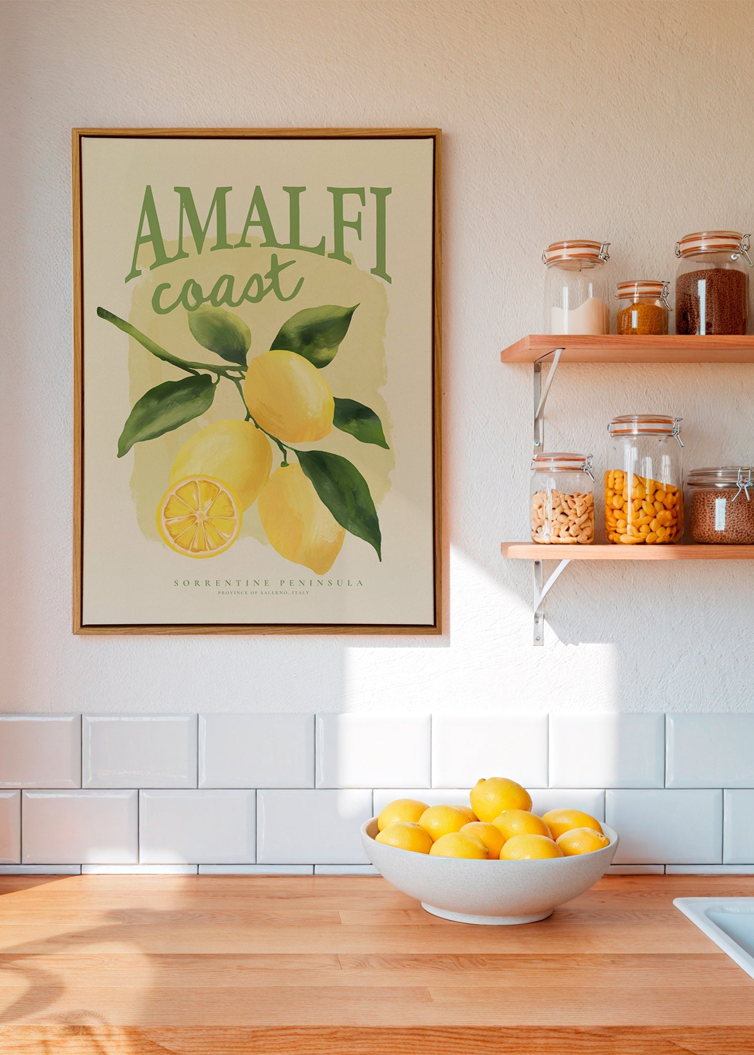 Botanische Amalfi citroen print