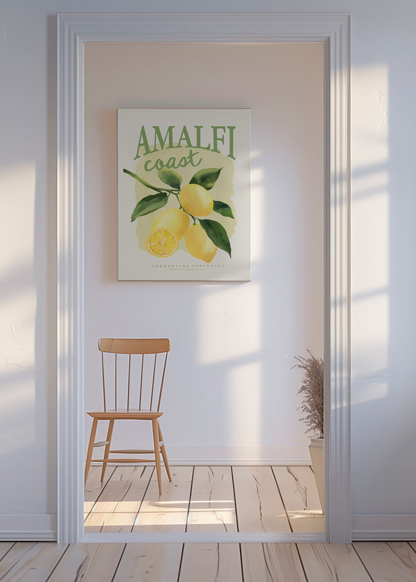 Botanische Amalfi citroen print