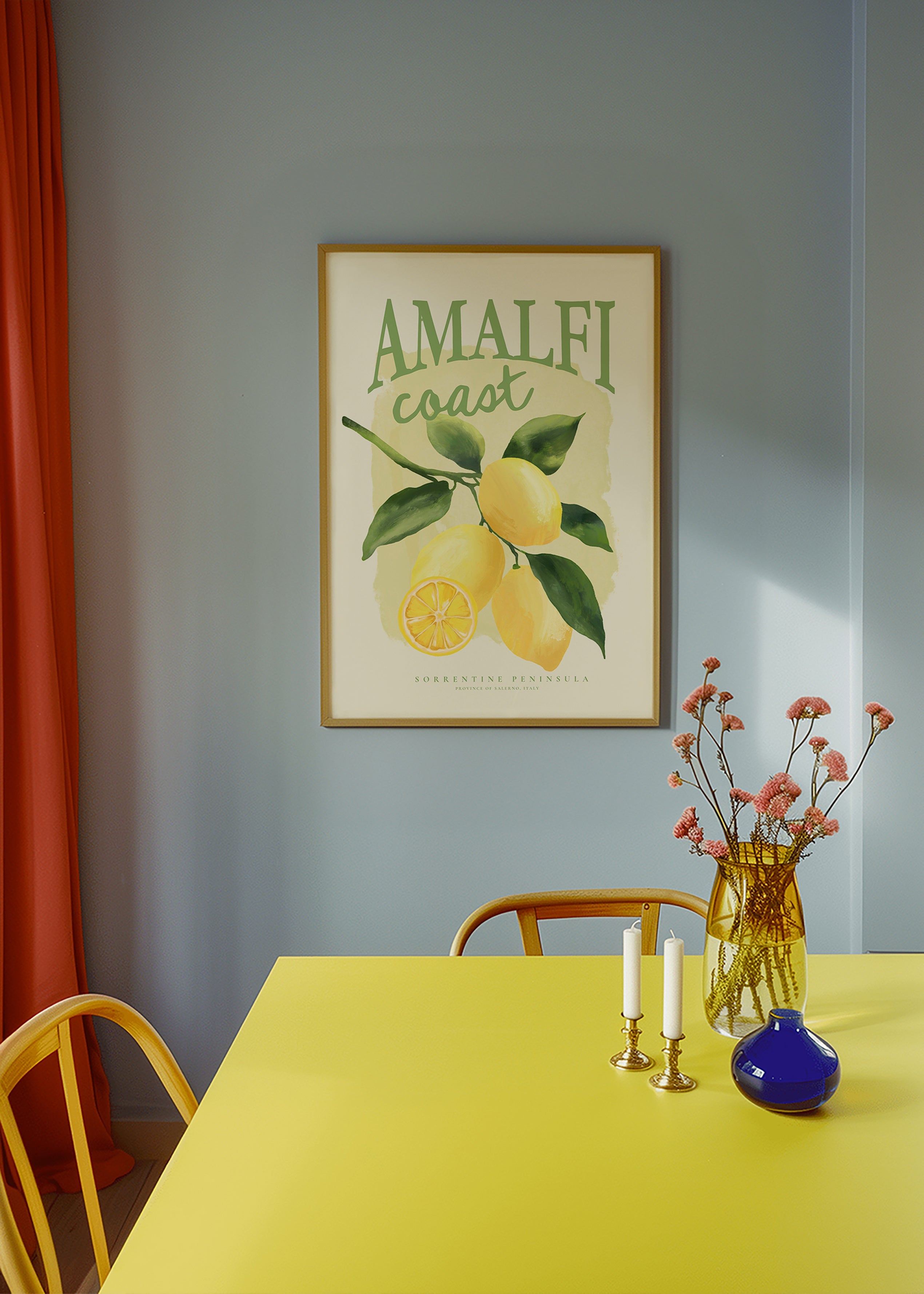 Botanische Amalfi citroen print