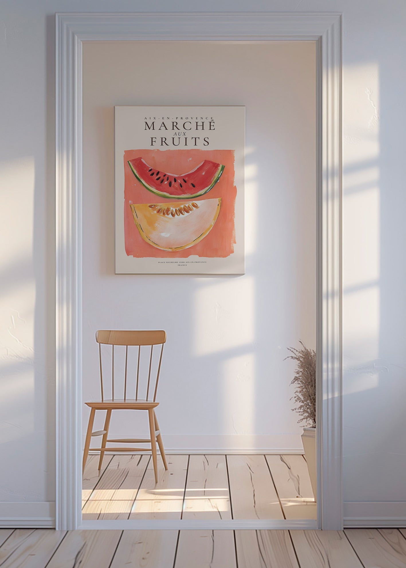 Küchenkunst Provence Früchte: Melone und Wassermelone