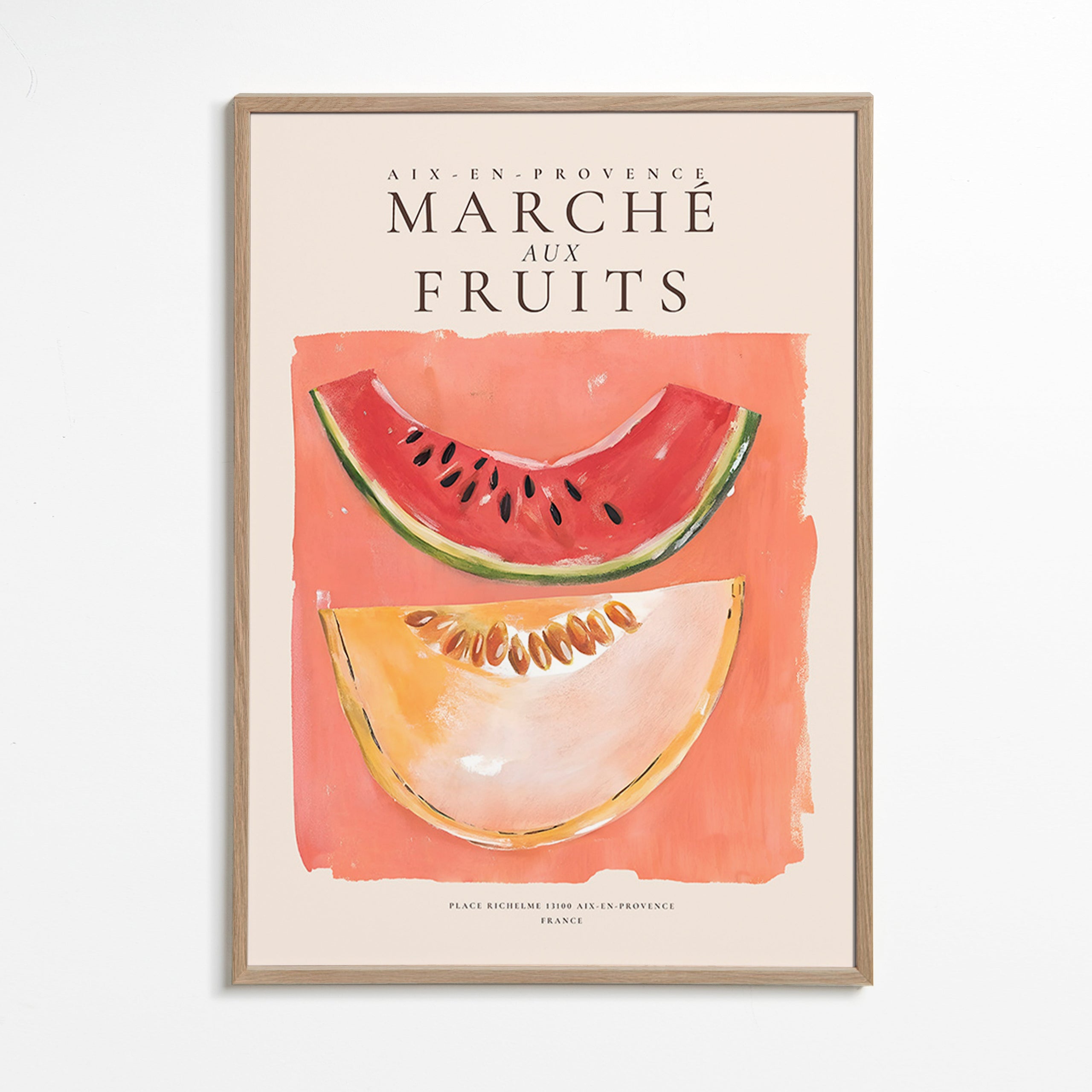 Küchenkunst Provence Früchte: Melone und Wassermelone