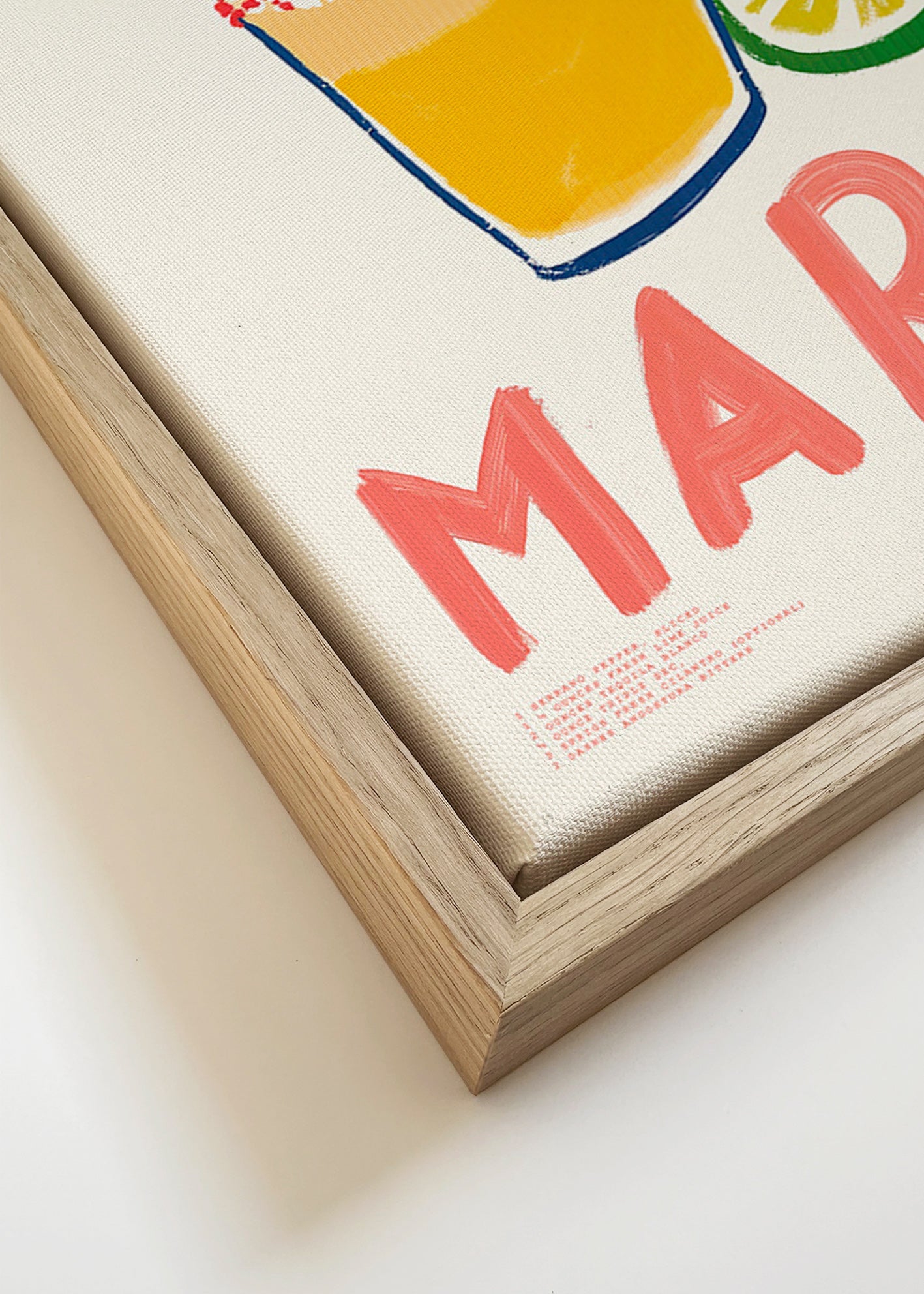 Küchenkunst mit illustrierter Margarita