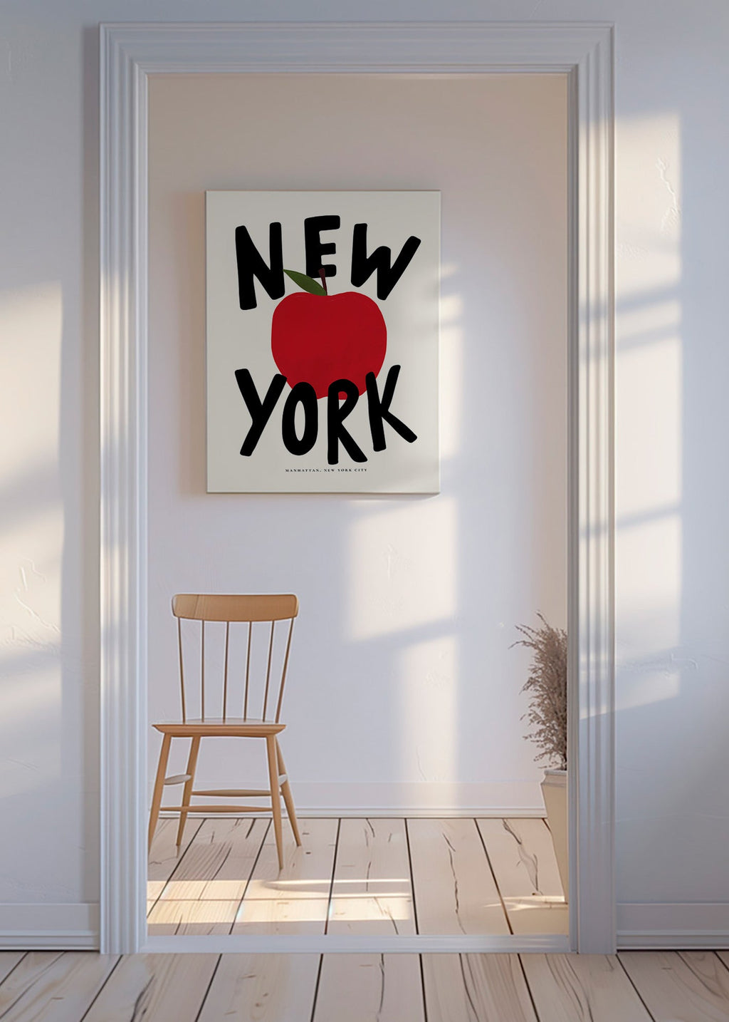 Keuken kunst New York rode appel