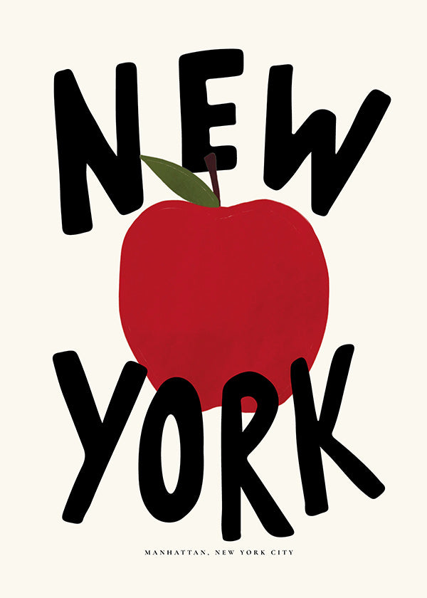 Keuken kunst New York rode appel