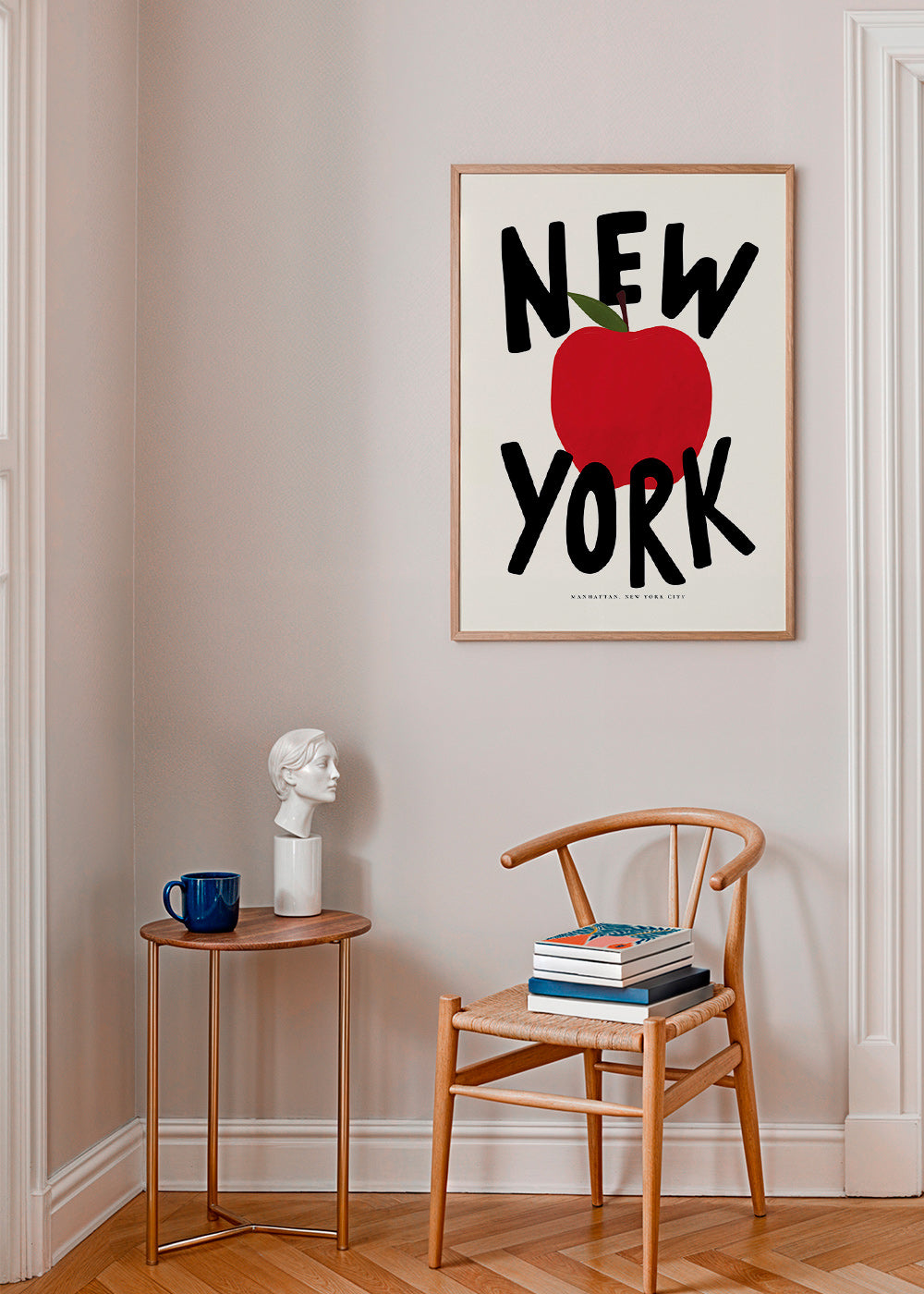 Keuken kunst New York rode appel