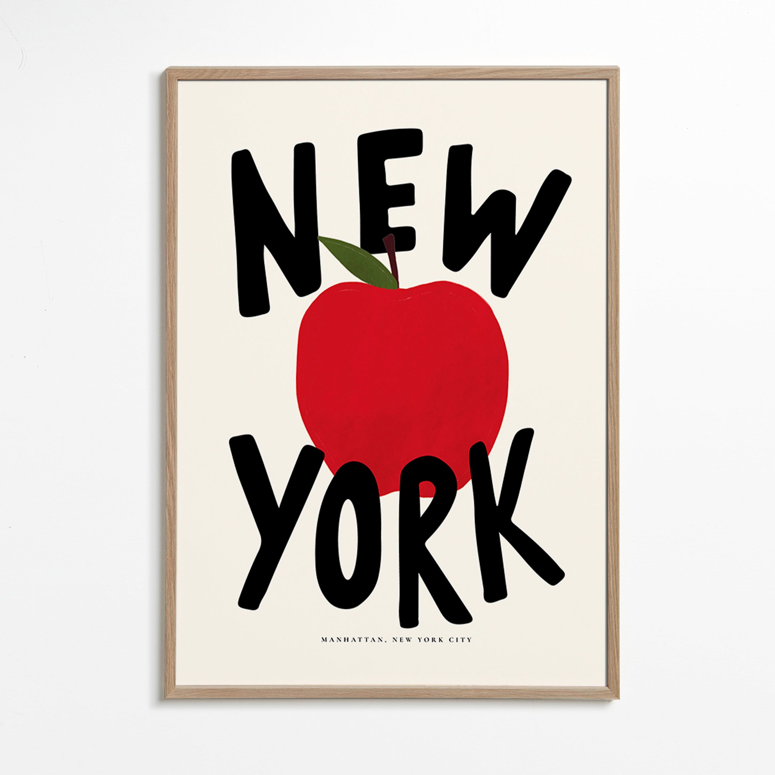 Keuken kunst New York rode appel