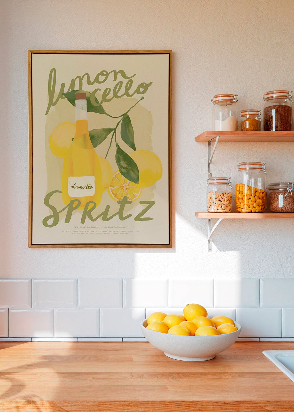 Küchenkunst Limoncello Spritz Illustration