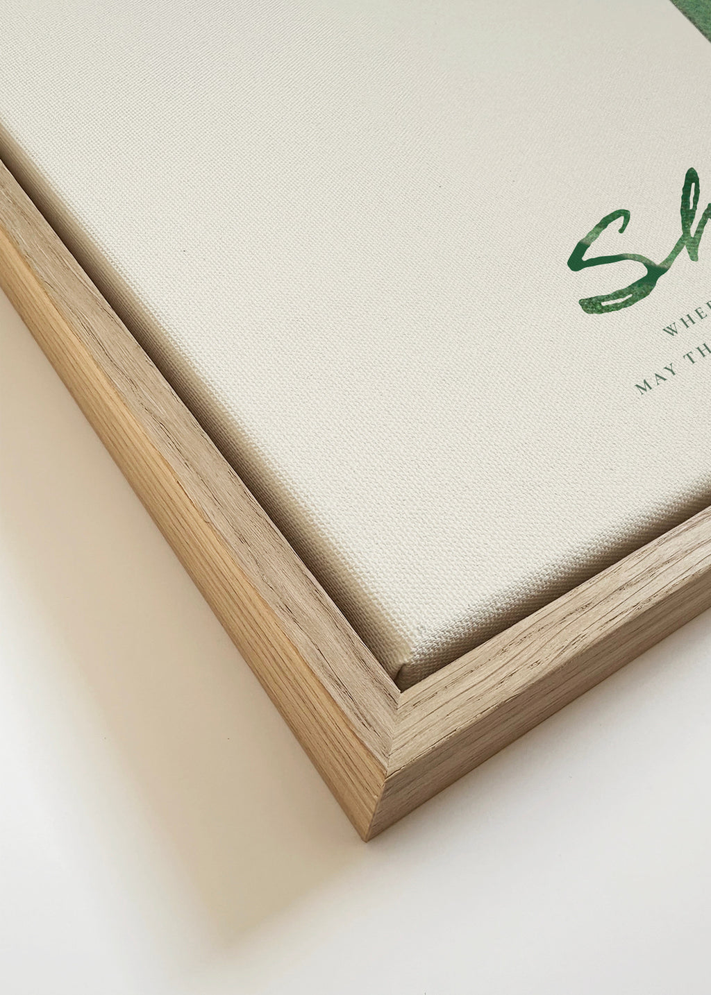 Shamrock - Framed canvas detail