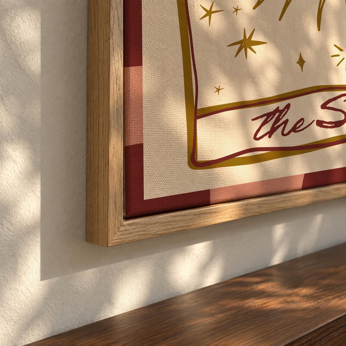 The Sun - Framed canvas detail