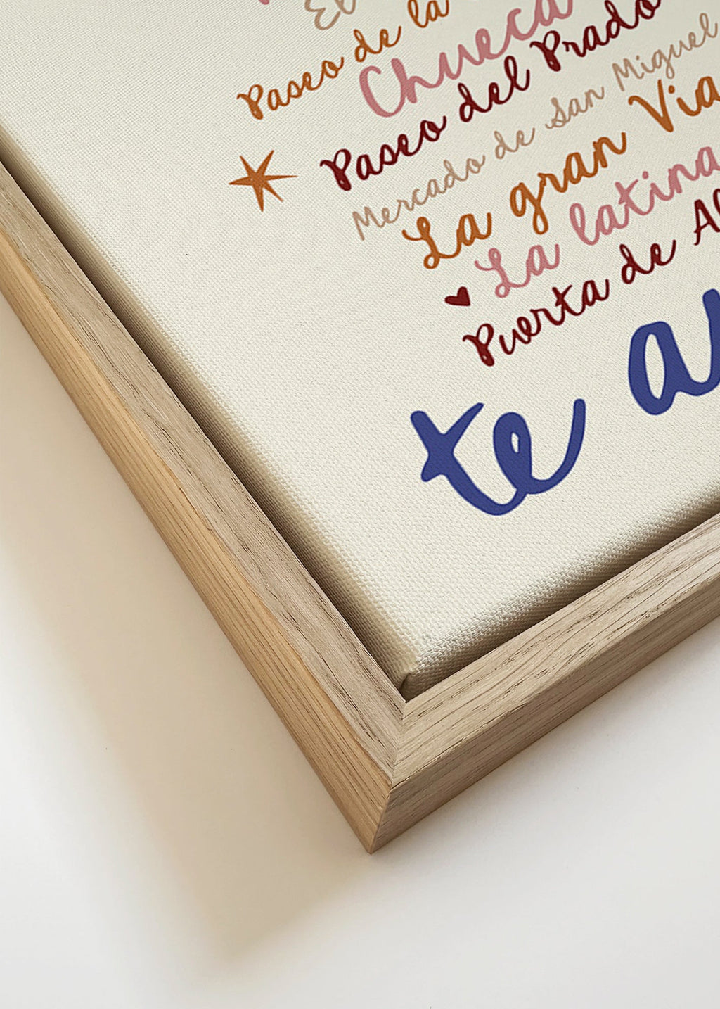 Reisposter Madrid opvallende typografie