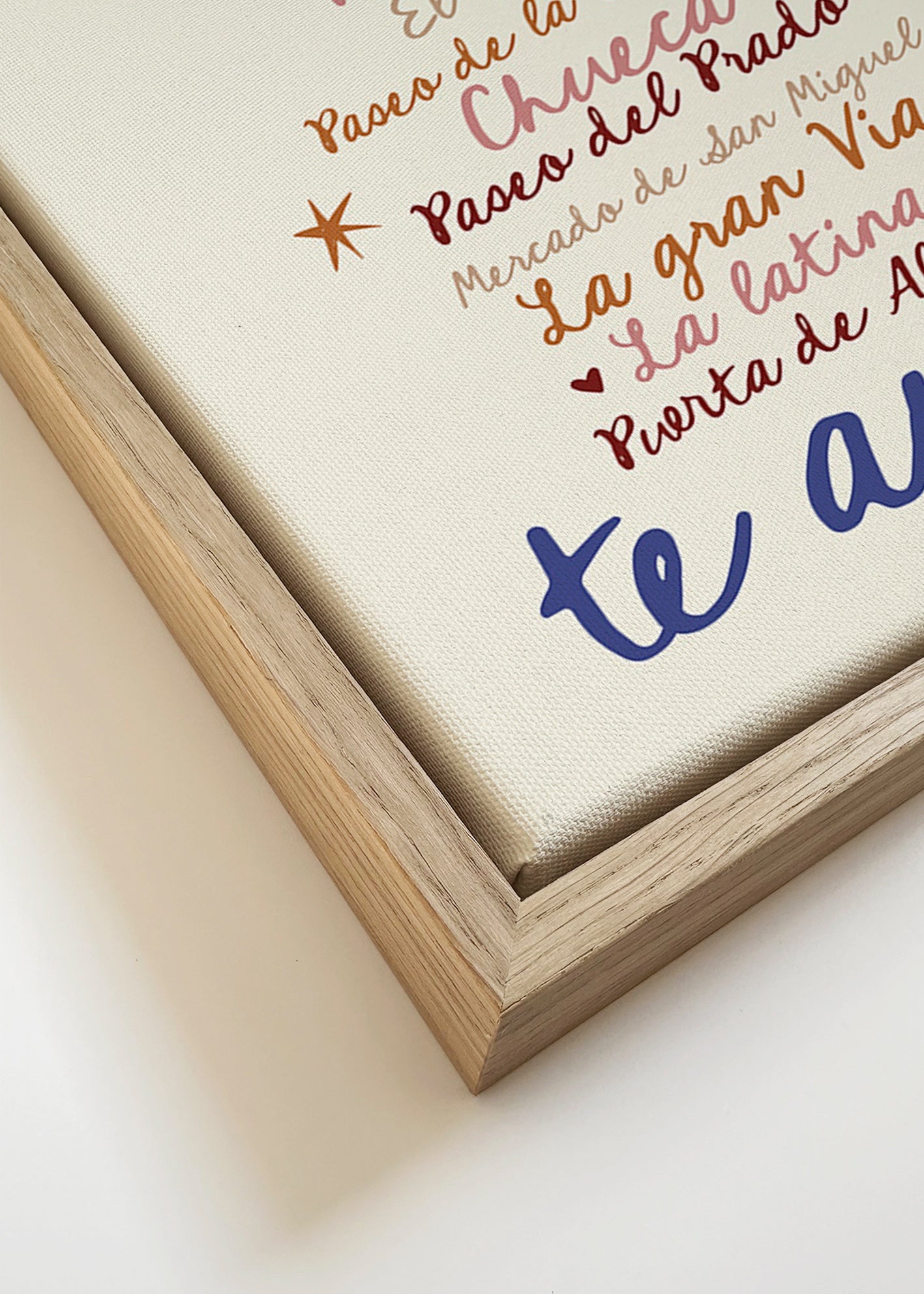 Reisposter Madrid opvallende typografie