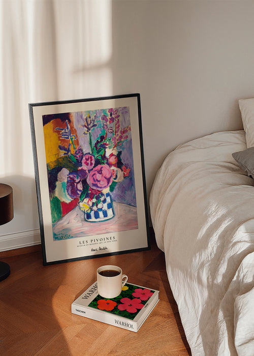 Henri Matisse Les Pivoines - Framed poster in an interior