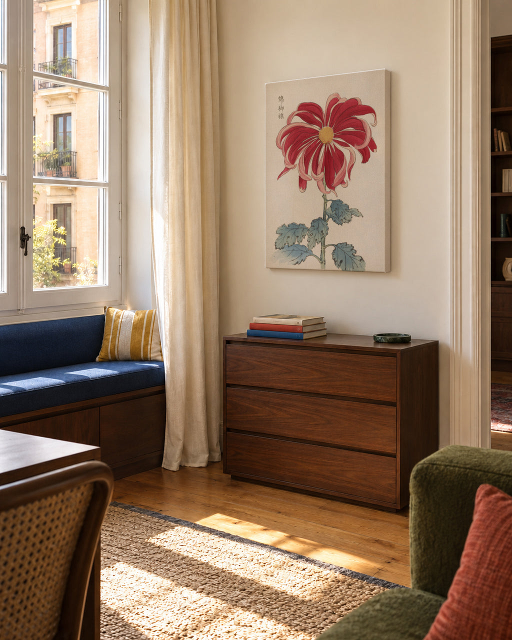 Nishiki No Mihata by Keika Hasegawa - Unframed canvas in an interior