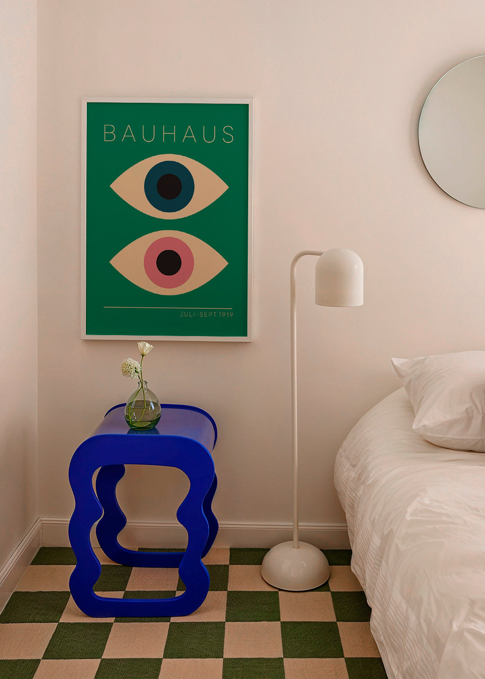 Geometrische poster Bauhaus tweelingogen