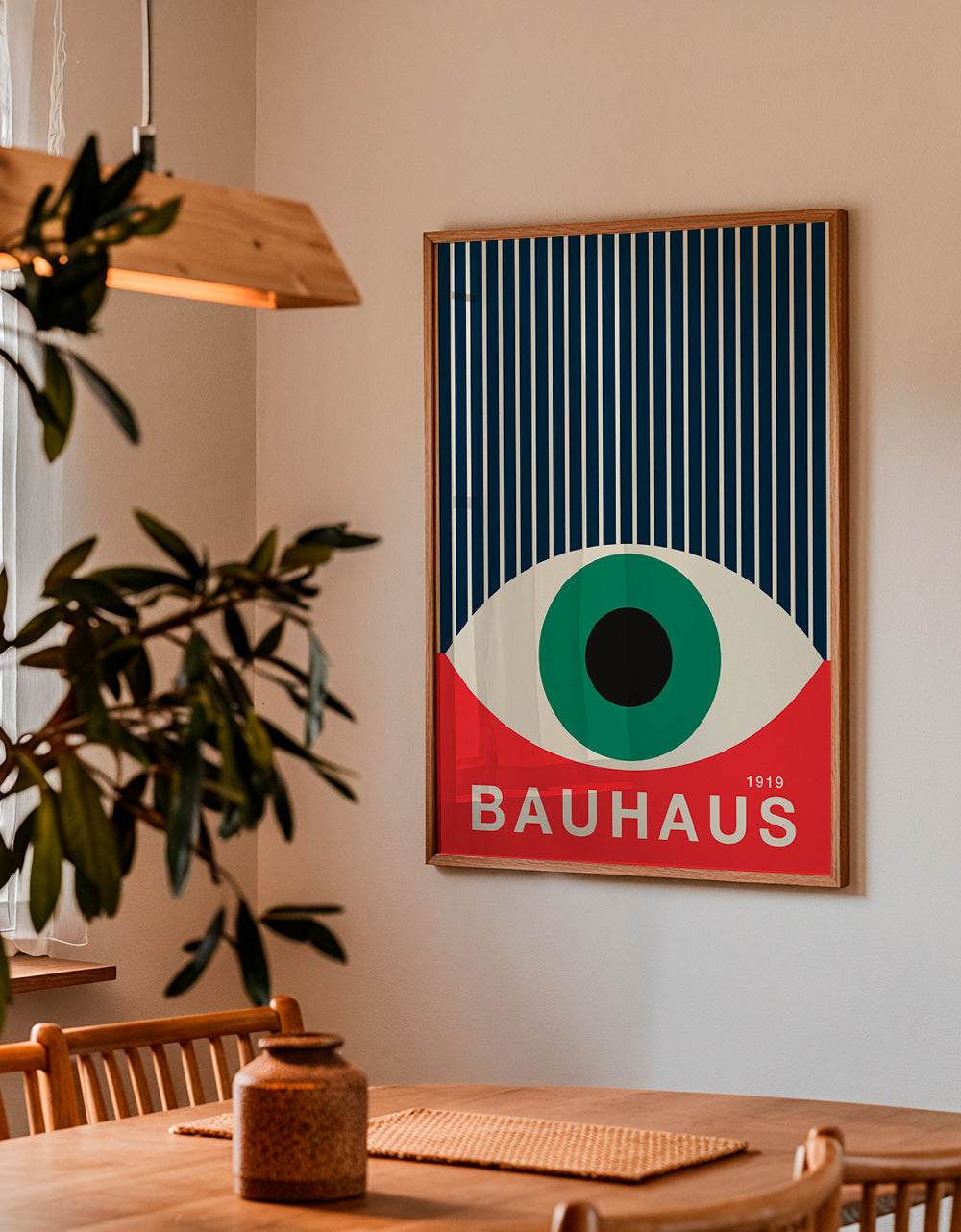 Illustration Bauhaus œil graphique