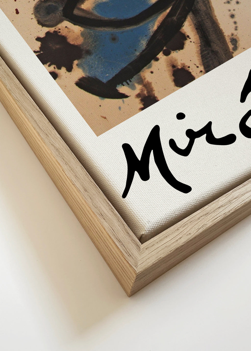 Oiseaux by Joan Miro - Framed canvas detail