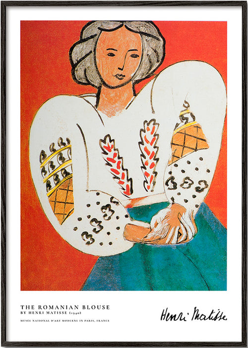 Illustration blouse roumaine au trait expressif