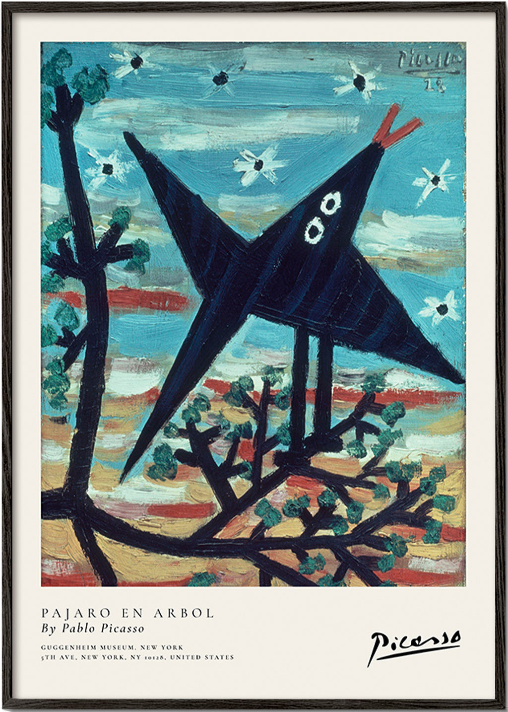 Kunstwerk vogel op tak