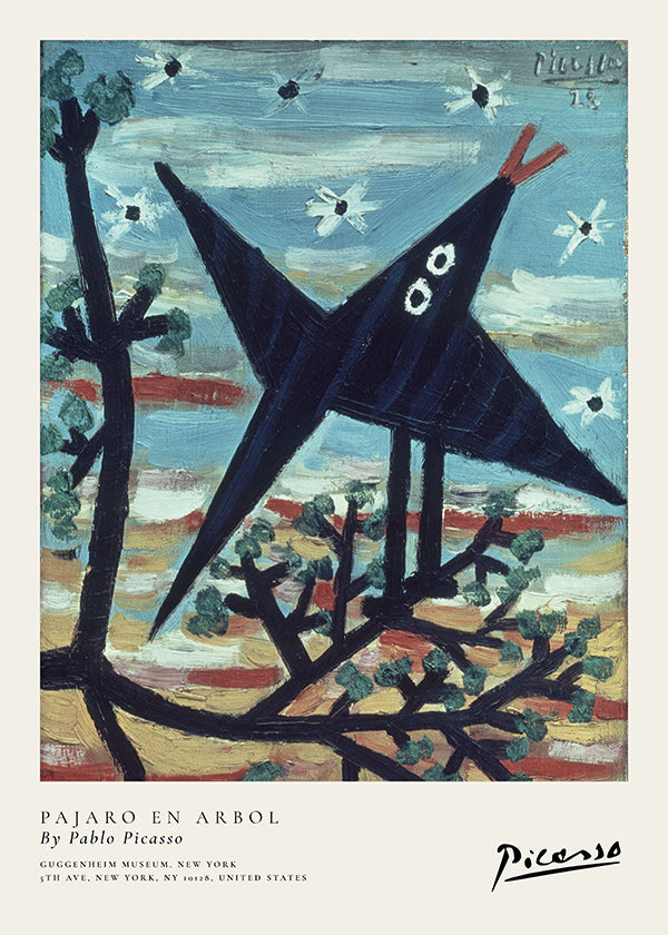 Kunstwerk vogel op tak