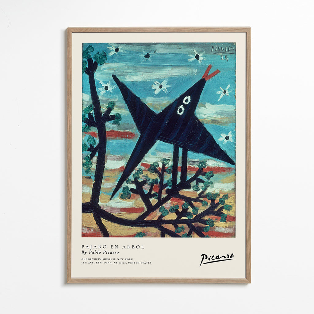 Kunstwerk vogel op tak