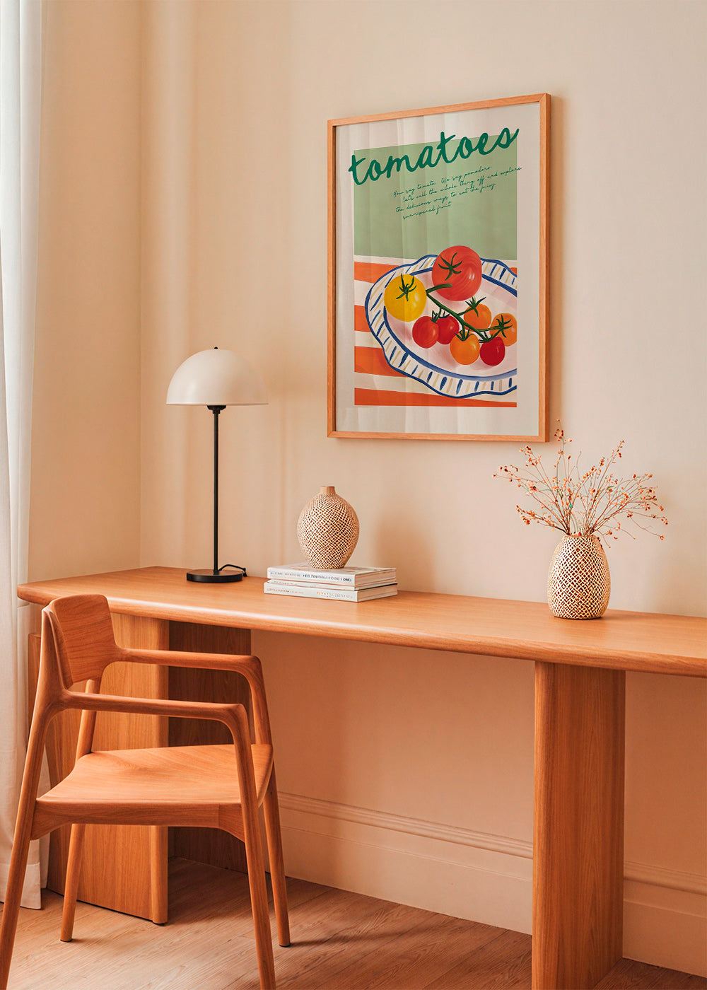 Art de cuisine con tomates ilustrés