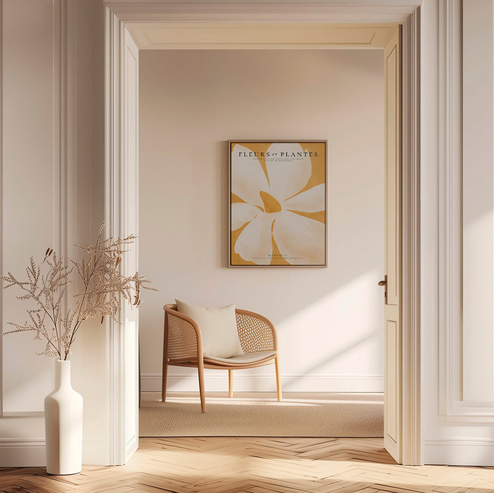 Botanische poster Magnolia groot formaat