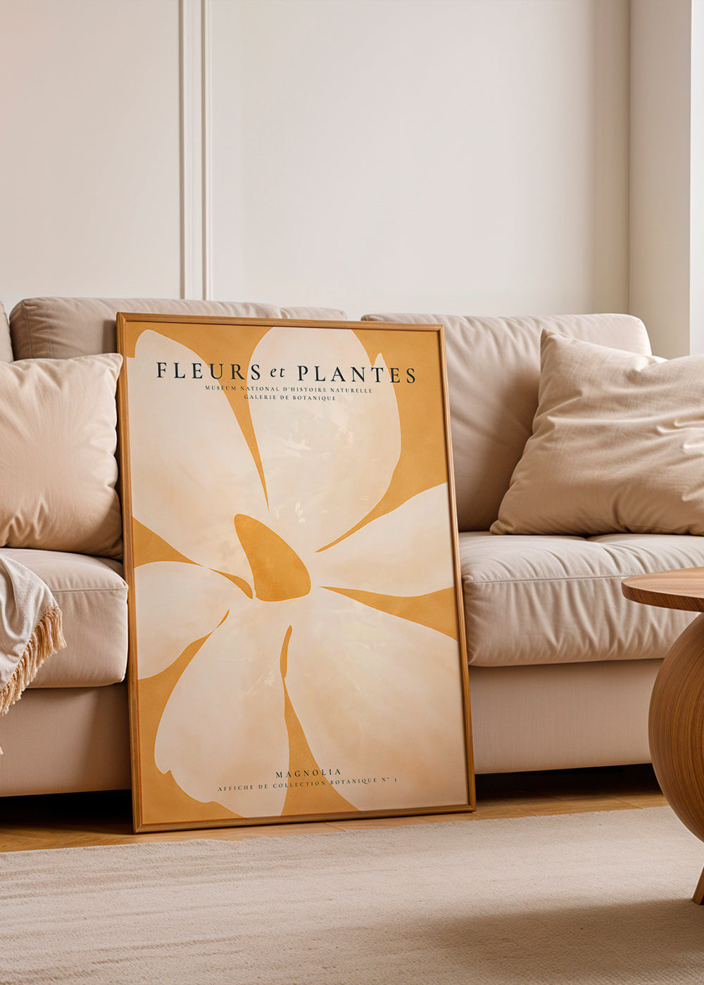 Botanische poster Magnolia groot formaat