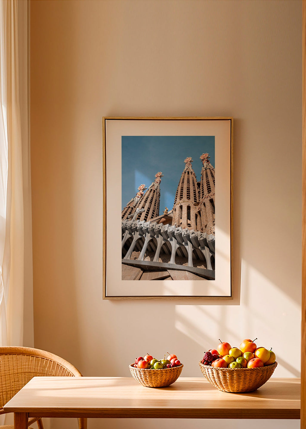 Städtebild Sagrada Família Fassade vertikal