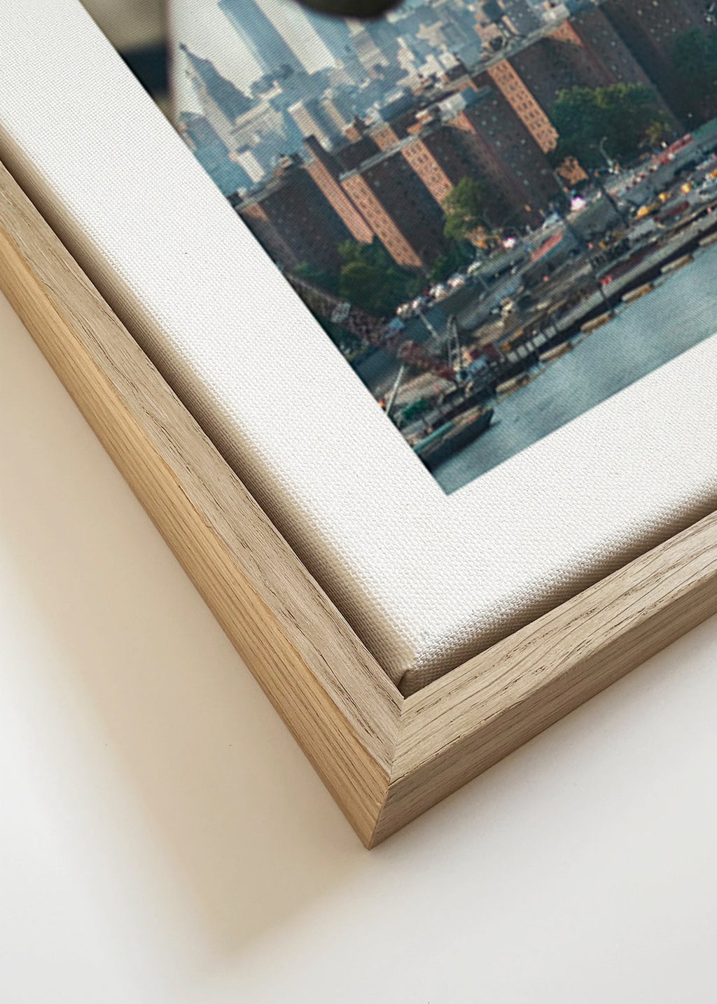 Stadskunst Manhattan raam skyline