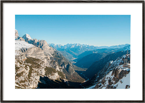 Landschaftsfotografie einer verschneiten Berglandschaft