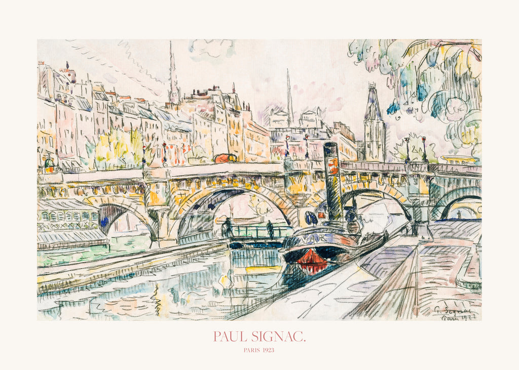 Tugboat At the Pont Neuf - Unframed art print