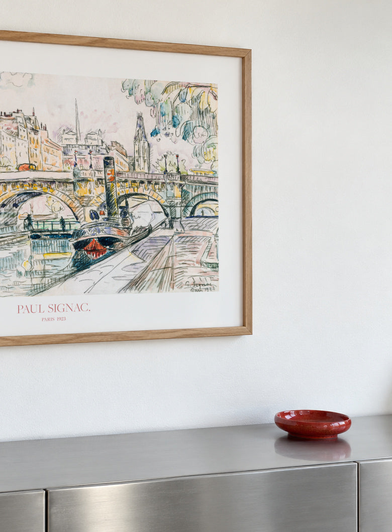 Tugboat At the Pont Neuf - Framed poster detail