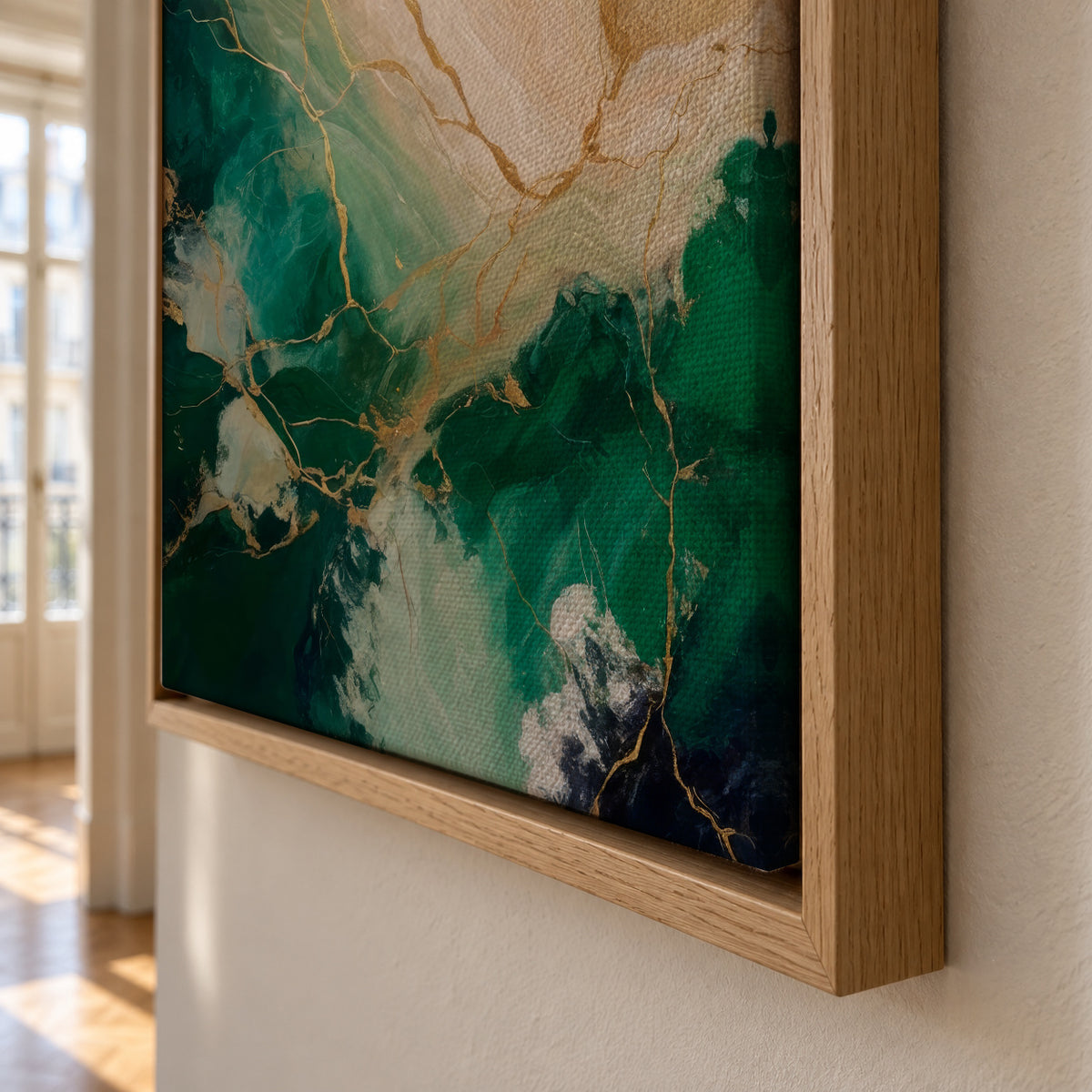 Guilded Radiance - Framed canvas detail
