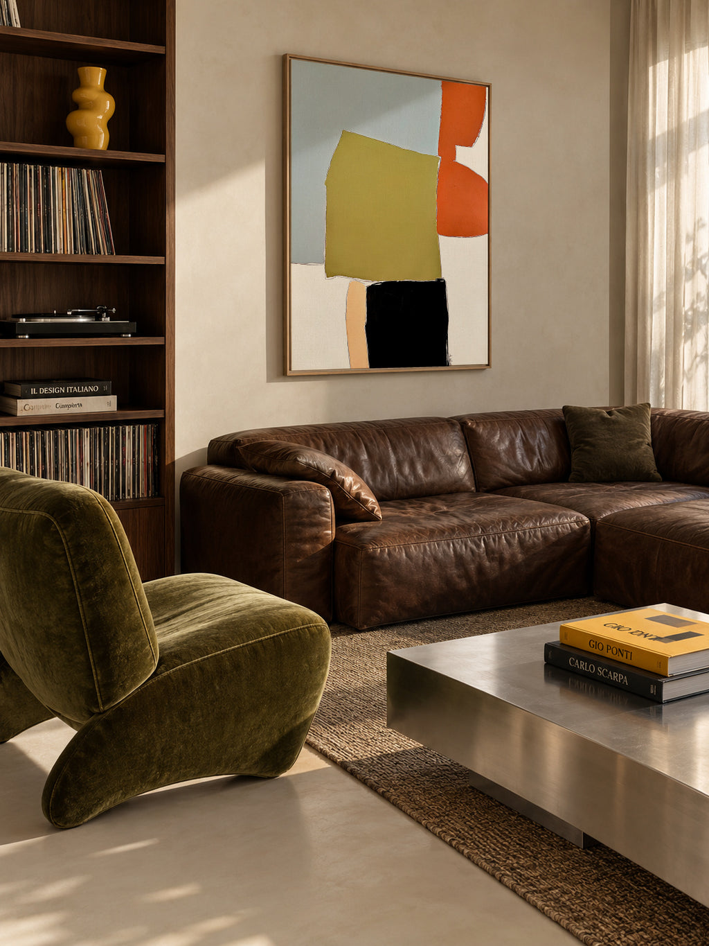 Flores - Framed canvas in an interior