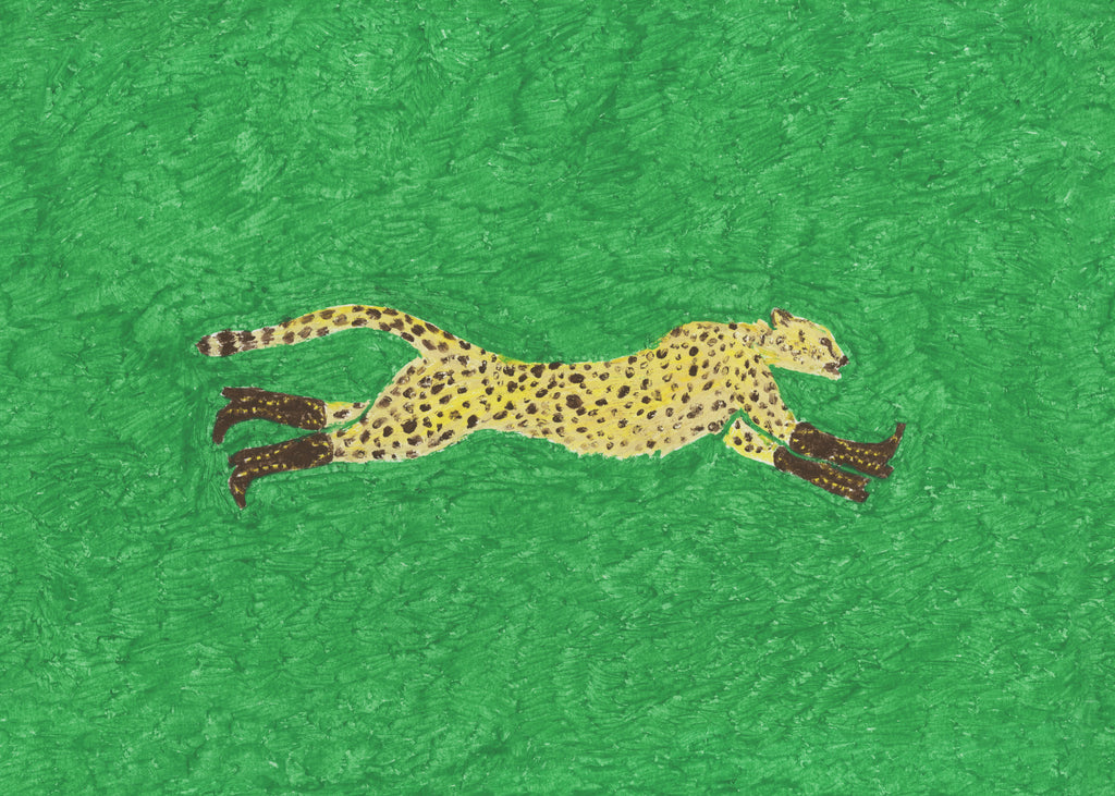 Florence the Running Cheetah - Unframed art print