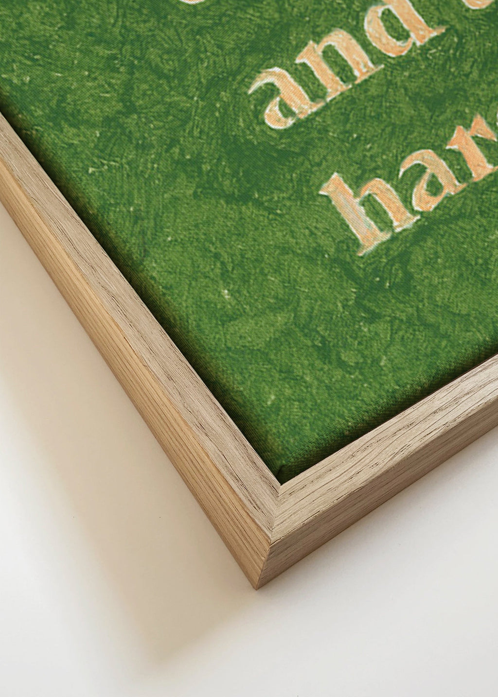 Vintage typografie poster met citaat – Canvas detail