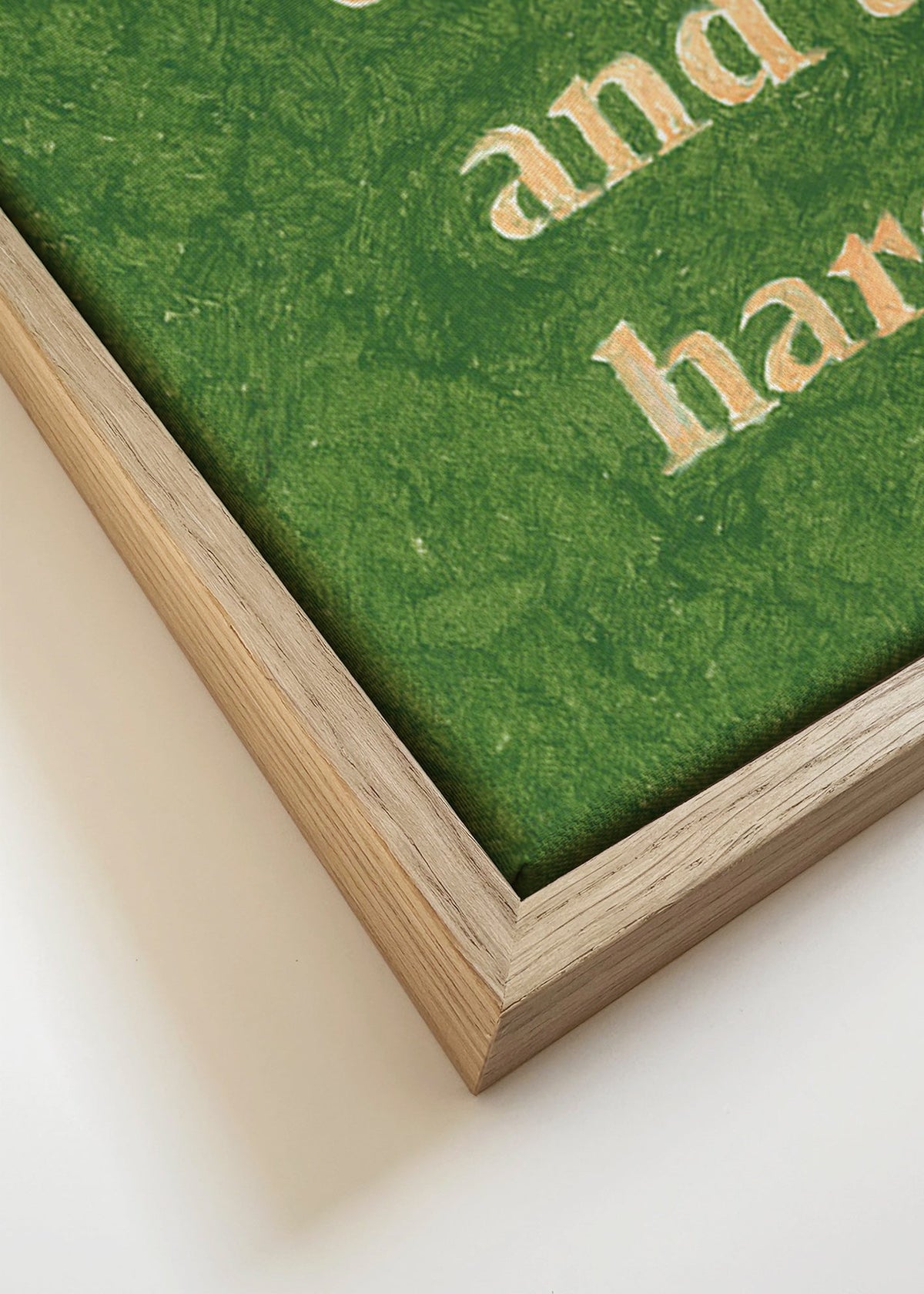 Vintage typografie poster met citaat – Canvas detail