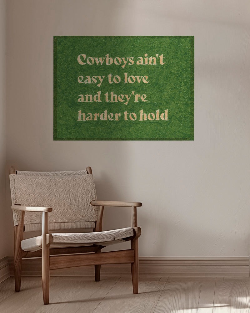 Vintage typografie poster met citaat – Canvas