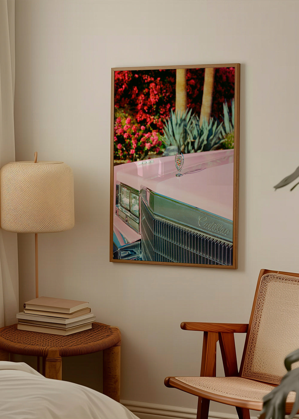 Vintage print Roze Cadillac – Product1