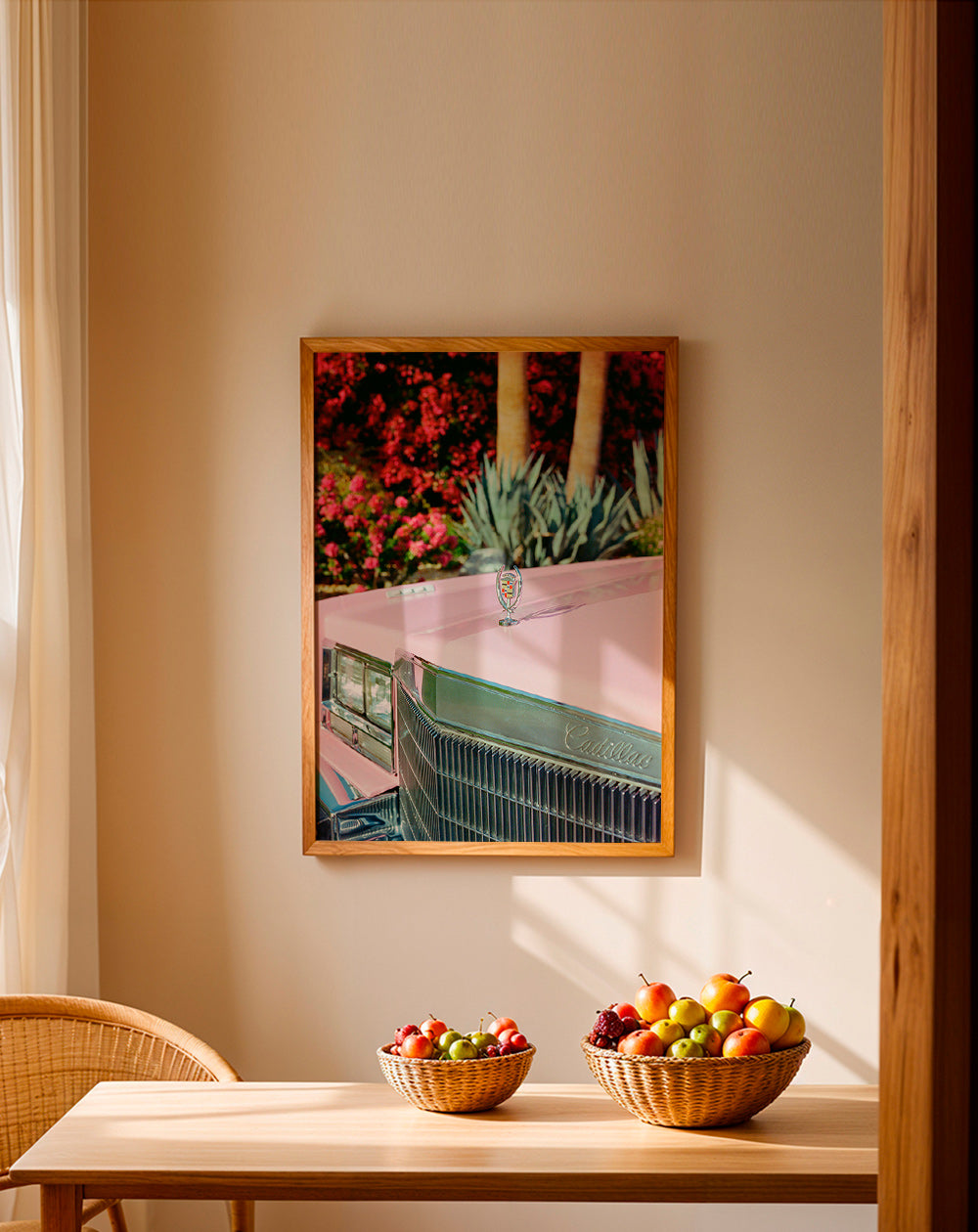 Vintage print Roze Cadillac – Product2