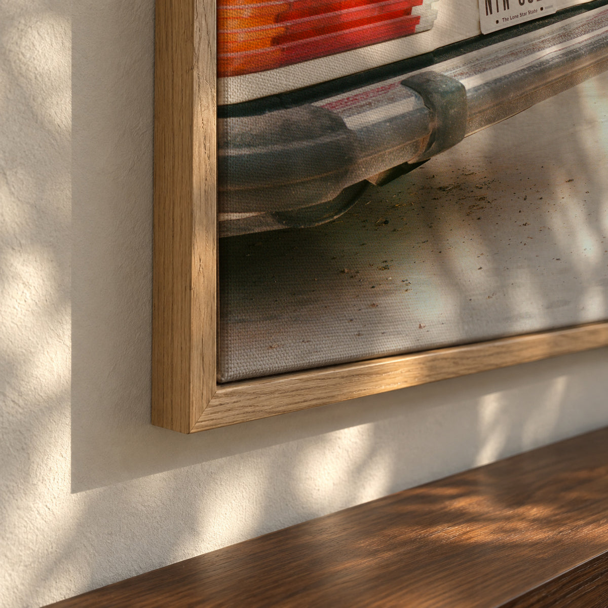 Marfa Texas - Framed canvas detail