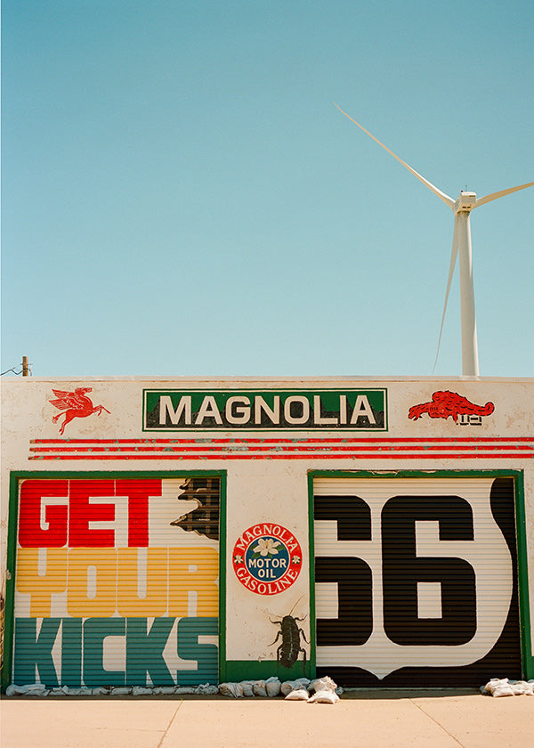 Cuadro de ciudades Route 66, mural fotográfico