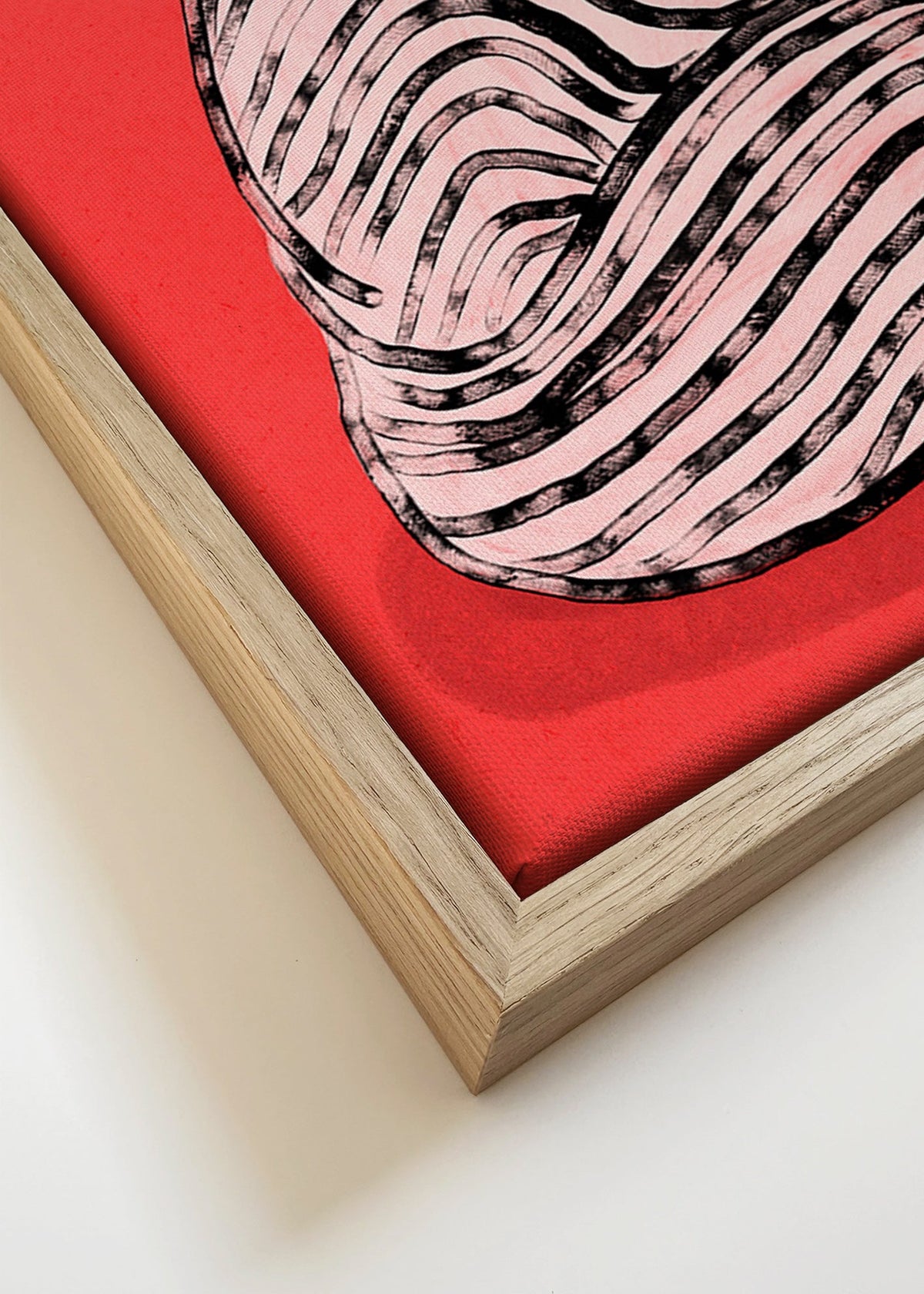 Gestreepte katten poster – Canvas detail